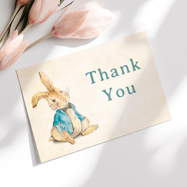Peter The Rabbit Boy Baby Shooter Vielen Dank Dankeskarte (Von Creator hochgeladen)