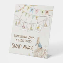 Peter the Rabbit Bunny Baby Showe Foto Booth Sign Sockelschild