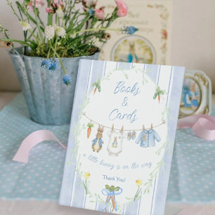 Peter the Rabbit Clothesline Books and Cards Sign Sockelschild