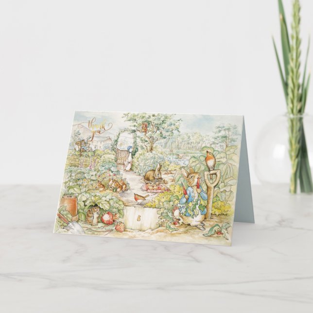 Peter the Rabbit Dankeskarte (Vorderseite)