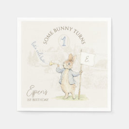 Peter the Rabbit Ein sonniger 1. Geburtstag Serviette