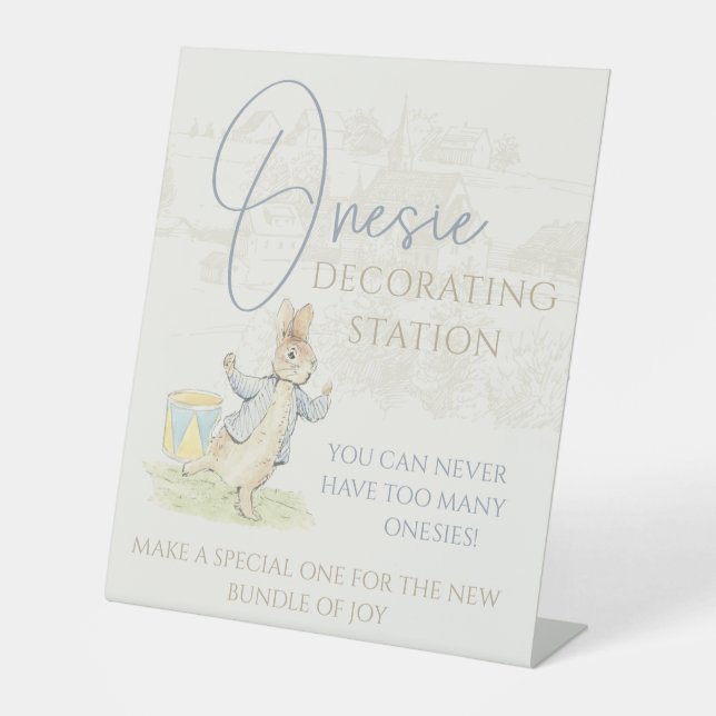 Peter the Rabbit einige Baby-Dekorationstation Sockelschild (Vorderseite)