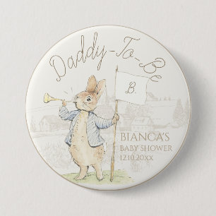 Peter the Rabbit Einige Bunny Baby Shower Daddy zu Button