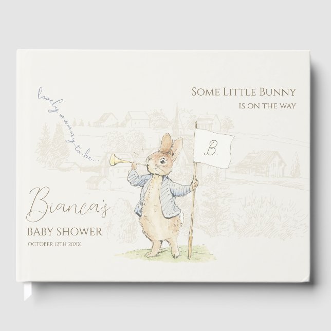 Peter the Rabbit einige Bunny Beatrix Baby Dusche Gästebuch (Vorderseite)