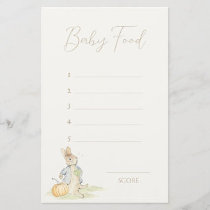 Peter the Rabbit Einige Bunny Guess Baby Food Game