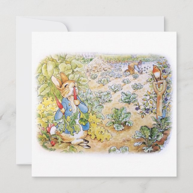 Peter the Rabbit Einladung (Vorderseite)