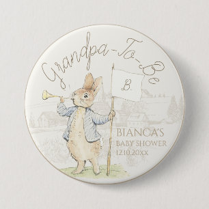 Peter the Rabbit etwas Bunny Baby Dusche Opa Button