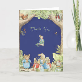 Peter the Rabbit Forest Friends Kinderdusche Dankeskarte