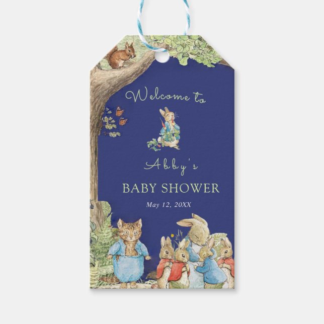 Peter the Rabbit Forest Friends Shower Geschenkanhänger (Vorderseite)