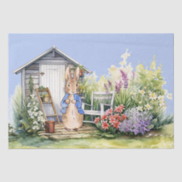 Peter the Rabbit Garden Shed Seidenpapier