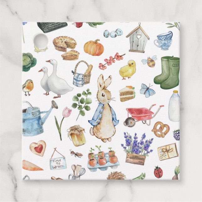 Peter the Rabbit Geschenkanhänger (Vorderseite)