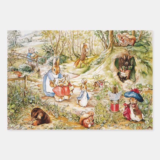 Peter the Rabbit Geschenkpapier Set (Vorderseite)