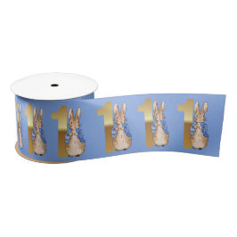 Peter the Rabbit Gold 1. Geburtstag Nummer 1 Satinband