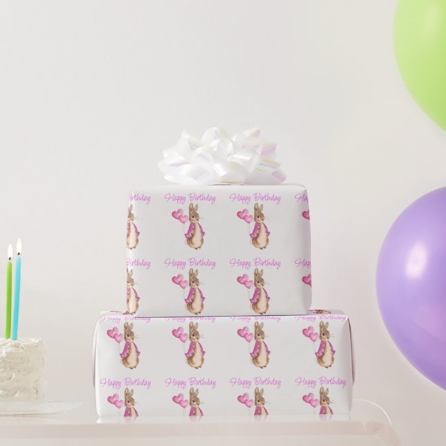 Peter the Rabbit Happy Birthday Geschenkpapier (Partygeschenke)
