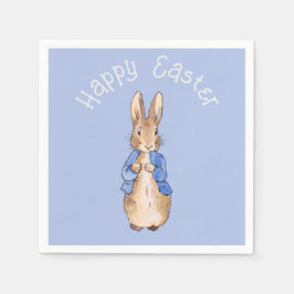 Peter the rabbit Happy Easter greeting Serviette