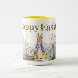 Peter the Rabbit Happy Oaster and Baby Chicks Tasse