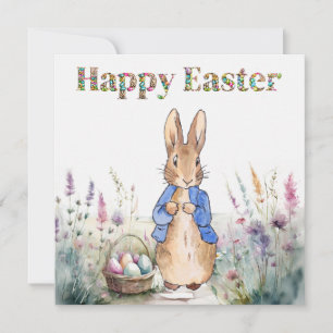 Peter the Rabbit Happy Oaster Dankeskarte