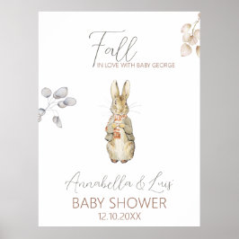 Peter the Rabbit Herbst Winter Baby Willkommen Poster
