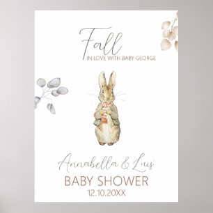 Peter the Rabbit Herbst Winter Baby Willkommen Poster