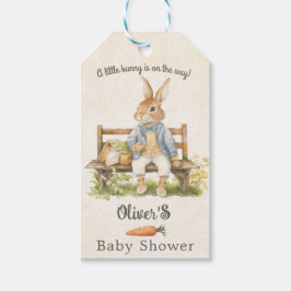Peter The Rabbit - Kinderdusche - Vintag Geschenkanhänger