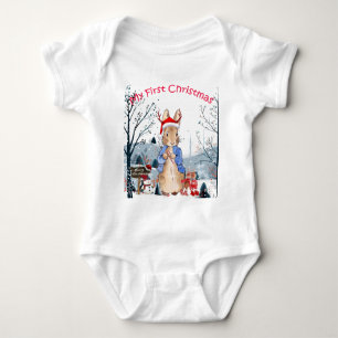Peter the Rabbit Mein erstes Weihnachten Baby Strampler