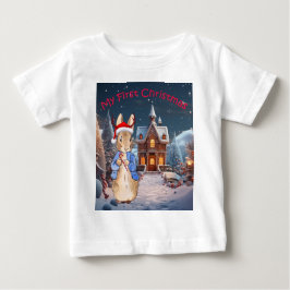Peter the Rabbit Mein erstes Weihnachten Baby T-shirt