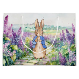Peter the Rabbit mit Aquarelllilacke Große Geschenktüte