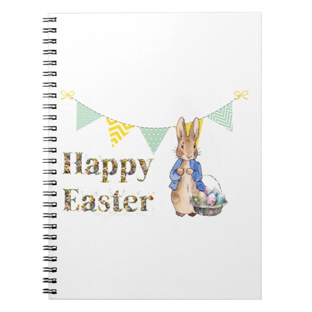 Peter the Rabbit Oaster Eggs Happy Oaster Notizblock (Vorderseite)