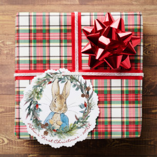 Peter the Rabbit Personalisiert Erste Weihnachten Ornament Karte