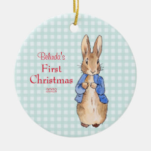 Peter the Rabbit Personalize Keramik Ornament