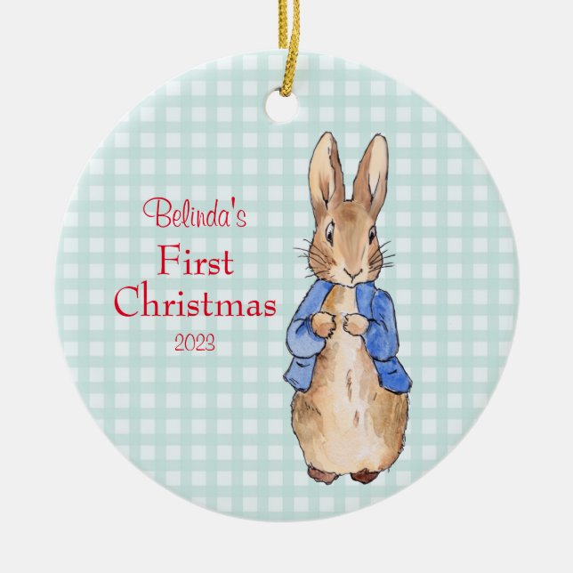 Peter the Rabbit Personalize Keramik Ornament (Vorne)