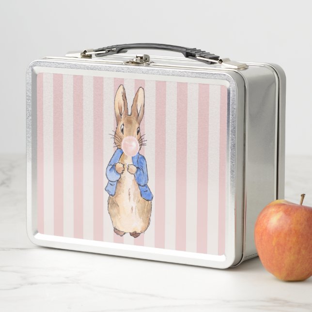 Peter the Rabbit Pink Blubble Kaugummi Candy Cane  Metall Brotdose (Beispiel)