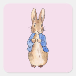 Peter the Rabbit Quadratischer Aufkleber