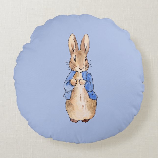 Peter the Rabbit Rundes Kissen (Vorderseite)