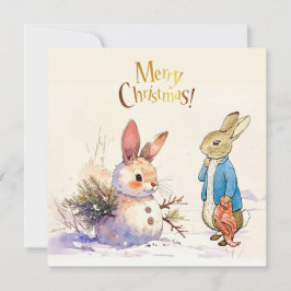 Peter the Rabbit & Snow Bunny Magic Feiertagskarte