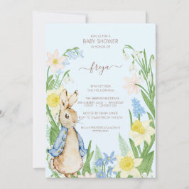 Peter the Rabbit Spring Blooms Easter Baby Shooter Feiertagskarte