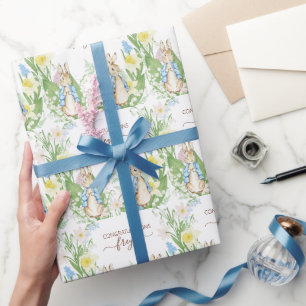 Peter the Rabbit Spring Blooms Easter Baby Shooter Geschenkpapier