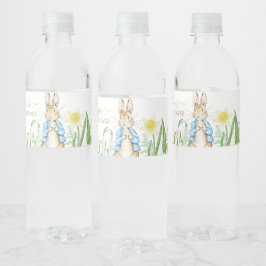Peter the Rabbit Spring Blooms Easter Baby Shooter Wasserflaschenetikett