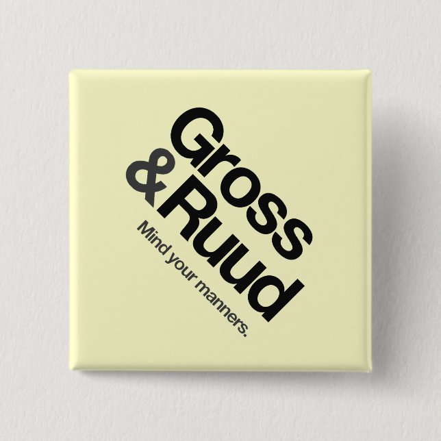 Peter- u. Amandaflitterwochen-Diamant-Knopf Button (Vorderseite)