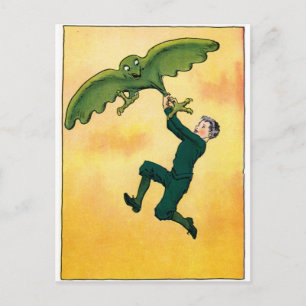Peter und der Balloon Bird "The Gnome King of Oz" Postkarte