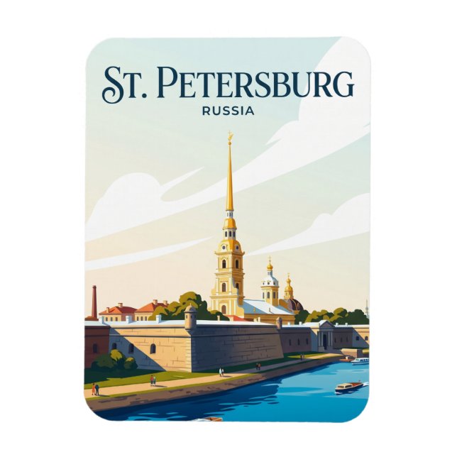 Peter-und-Paul-Festung Russland Magnet (Vertikal)