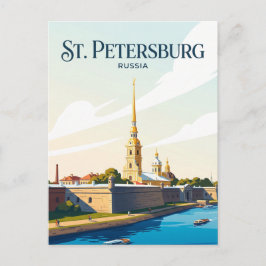 Peter-und-Paul-Festung Russland Postkarte