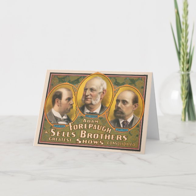 Peter verkauft, Adam Forepaugh und Lewis verkauft Karte (Vorderseite)