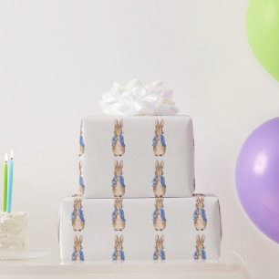 Peter vor grauem Leinenhintergrund Geschenkpapier
