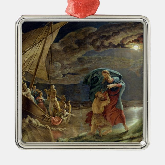 Peter Walks on Water, 1806 Ornament Aus Metall (Vorne)
