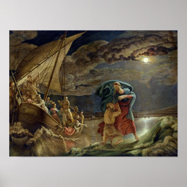Peter Walks on Water, 1806 Poster (Vorne)