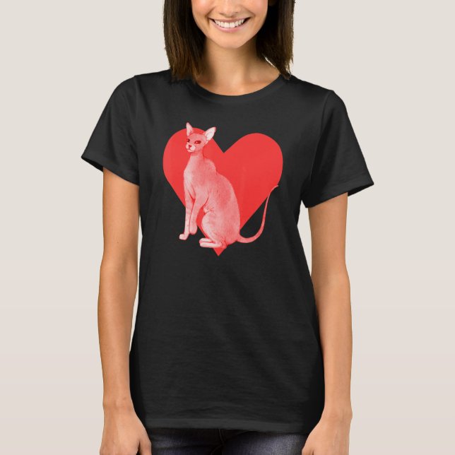 Peterbald-Katze T-Shirt (Vorderseite)