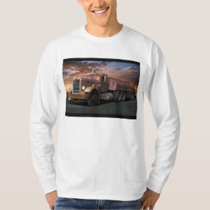Peterbilt "Duell-LKW-" langes Hülsen-T-Shirt T-Shirt
