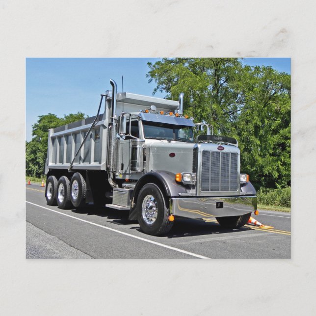 Peterbilt Dump Truck Postcard Postkarte (Vorderseite)