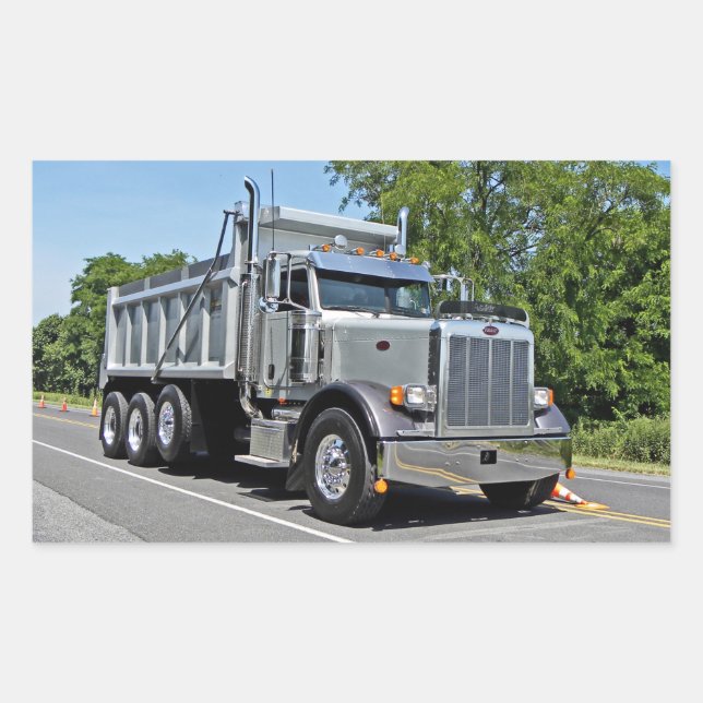 Peterbilt Dump Truck Stickers (Vorderseite)